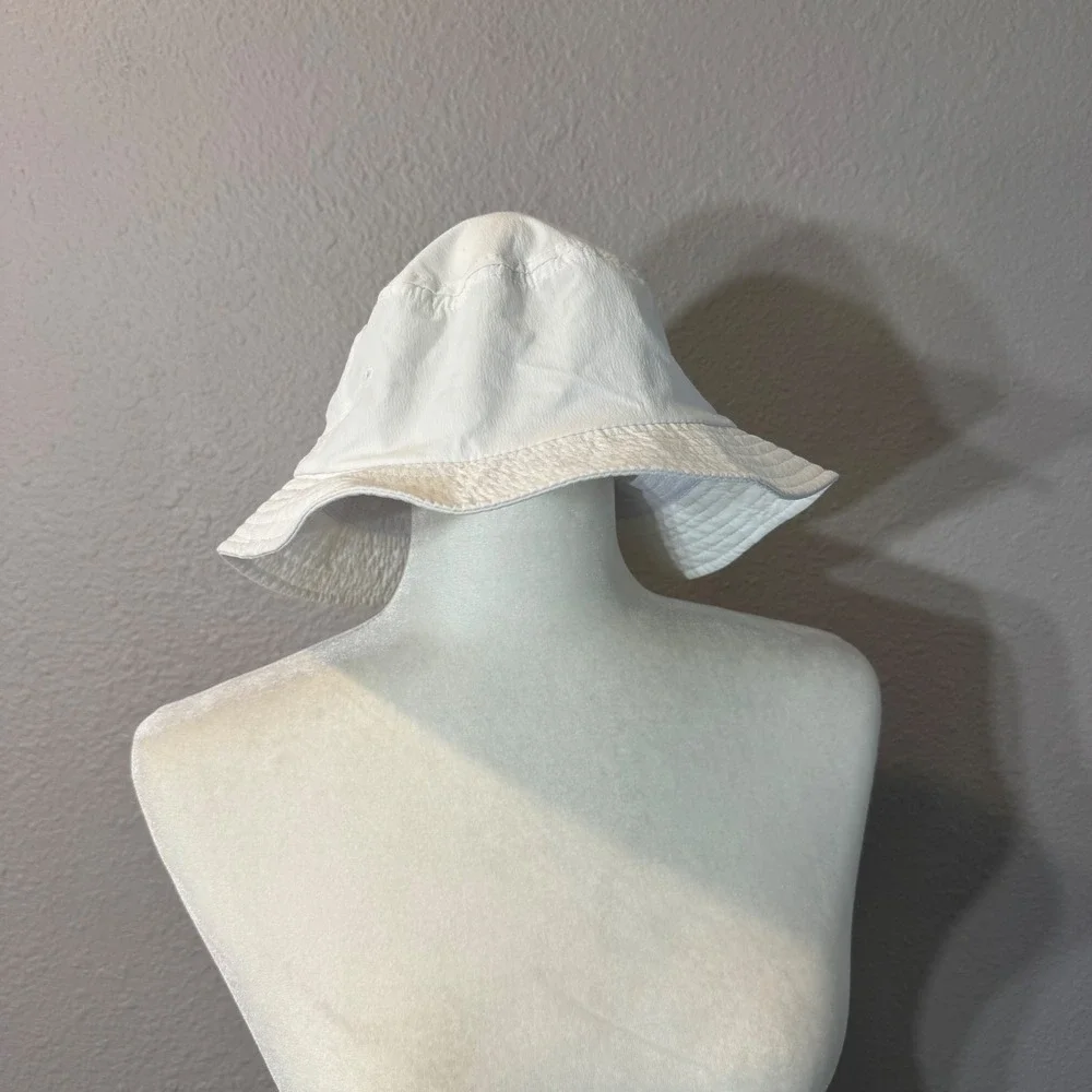 Abercrombie & Fitch Men's Size O/S White Nylon Stretch Bucket‎ Hat 112315210